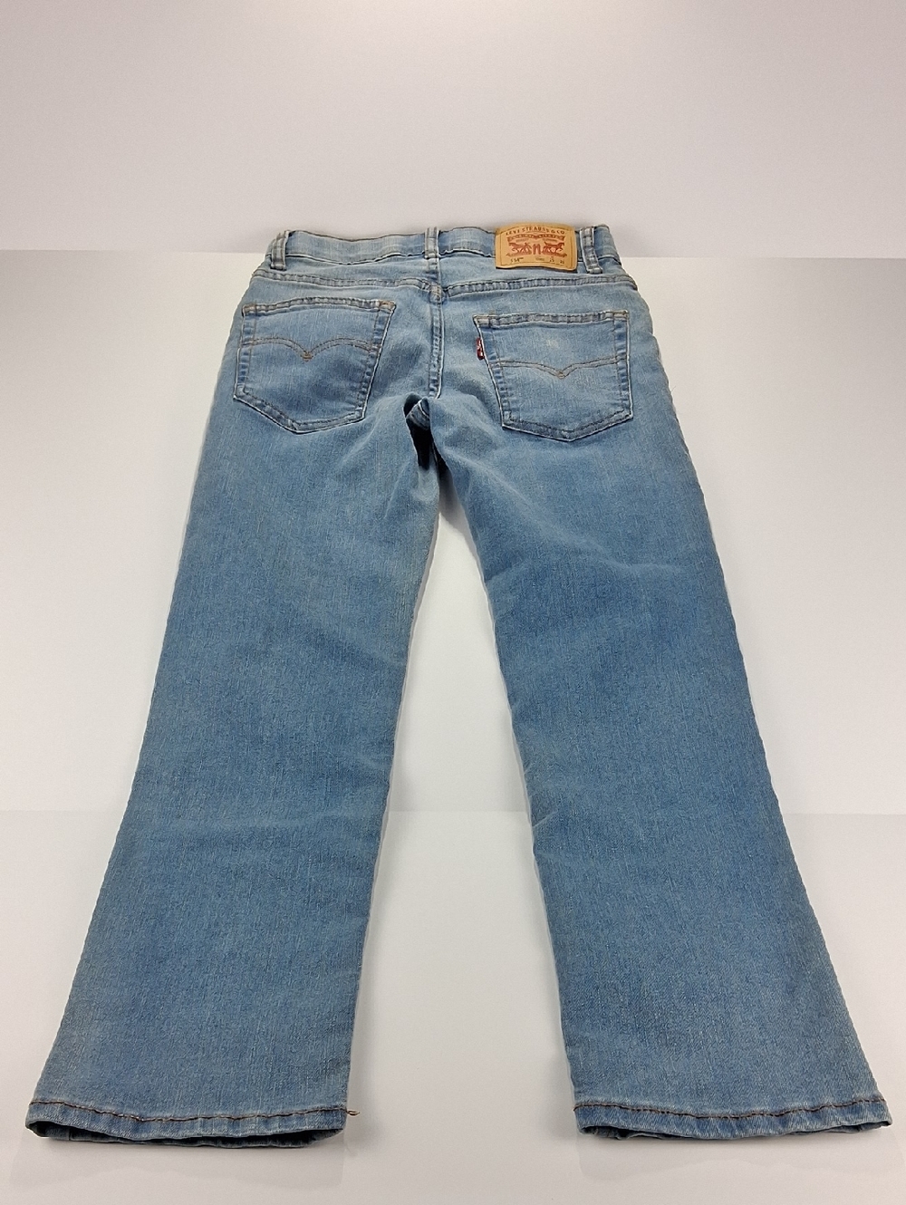 Boys Levi Jeans Size 10 Regular Style 514  Straight-Leg Adjustable Waist - Picture 4 of 9